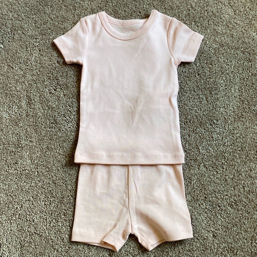 NWT Baby Girl’s Amazon Essentials Pink Pajama Set. 3-6 Months.